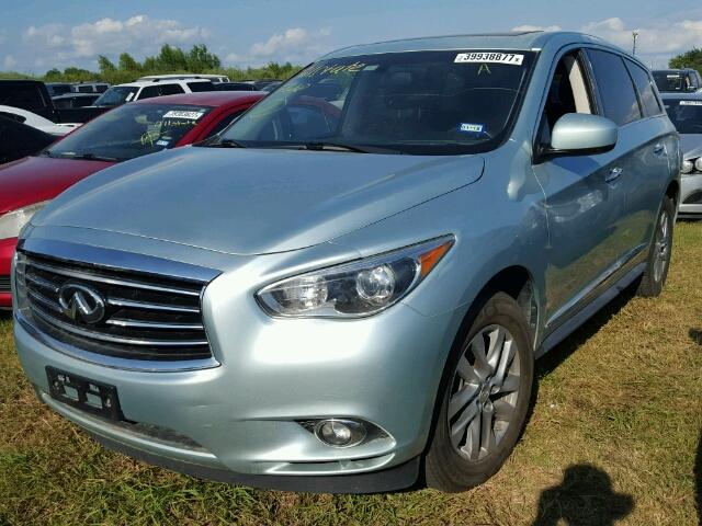 5N1AL0MN3DC332564 - 2013 INFINITI JX35 BASE TEAL photo 2