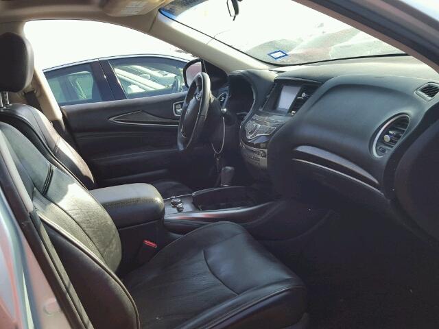 5N1AL0MN3DC332564 - 2013 INFINITI JX35 BASE TEAL photo 5