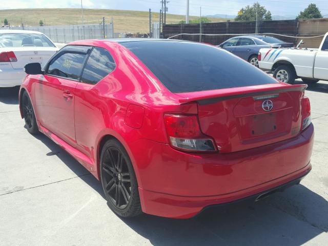 JTKJF5C79D3051261 - 2013 TOYOTA SCION TC RED photo 3