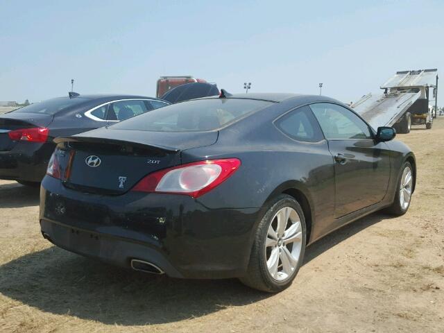 KMHHT6KDXBU052109 - 2011 HYUNDAI GENESIS CO BLACK photo 4