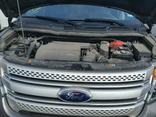 1FM5K7D88EGA89190 - 2014 FORD EXPLORER X GRAY photo 7