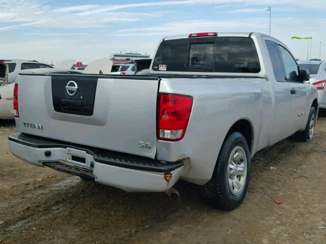 1N6BA06A76N566624 - 2006 NISSAN TITAN SILVER photo 4