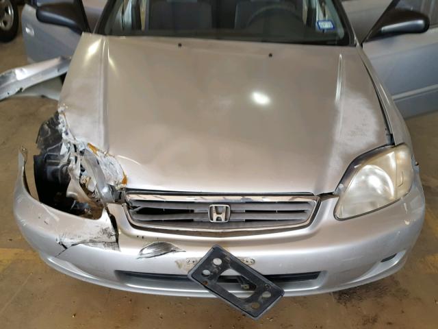 2HGEJ6619XH574481 - 1999 HONDA CIVIC BASE SILVER photo 7