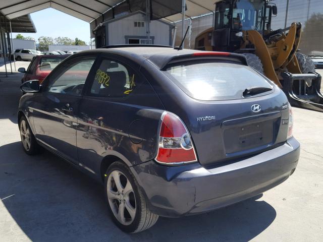 KMHCN36C19U125690 - 2009 HYUNDAI ACCENT SE BLACK photo 3