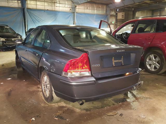 YV1RS640952451013 - 2005 VOLVO S60 BLUE photo 3