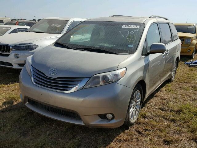 5TDYK3DC4GS721173 - 2016 TOYOTA SIENNA GOLD photo 2