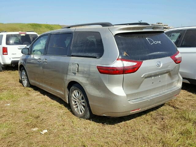 5TDYK3DC4GS721173 - 2016 TOYOTA SIENNA GOLD photo 3