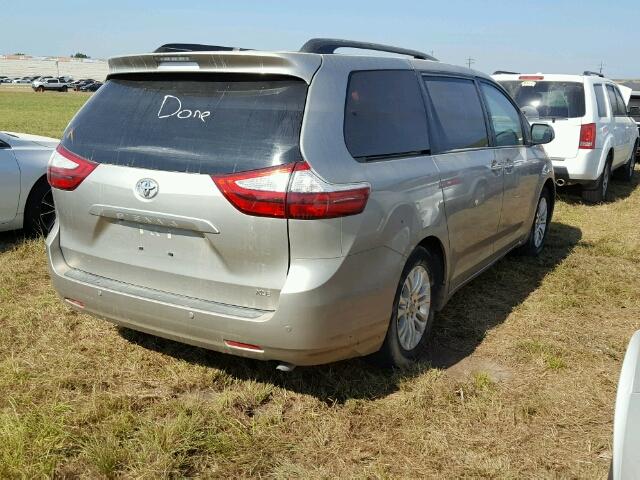 5TDYK3DC4GS721173 - 2016 TOYOTA SIENNA GOLD photo 4