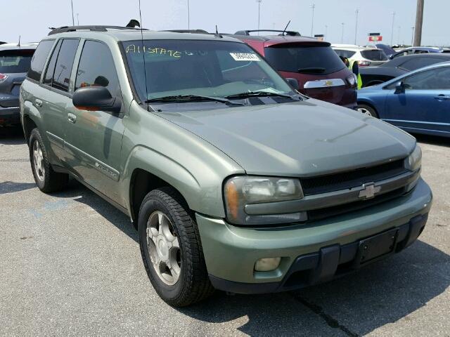 1GNDS13S142375184 - 2004 CHEVROLET TRAILBLAZE GRAY photo 1