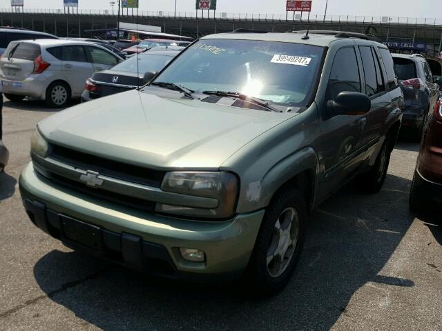 1GNDS13S142375184 - 2004 CHEVROLET TRAILBLAZE GRAY photo 2