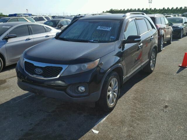 5XYKU4A21BG061746 - 2011 KIA SORENTO BLACK photo 2