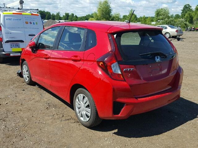 3HGGK5G59HM702822 - 2017 HONDA FIT LX RED photo 3