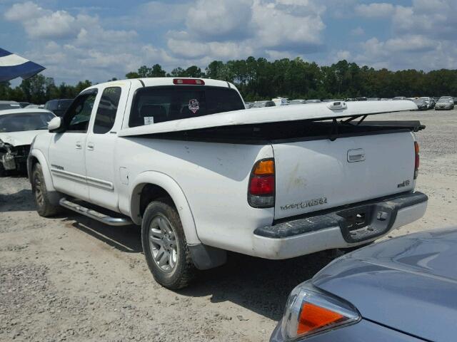 5TBRT38184S444378 - 2004 TOYOTA TUNDRA ACC WHITE photo 3