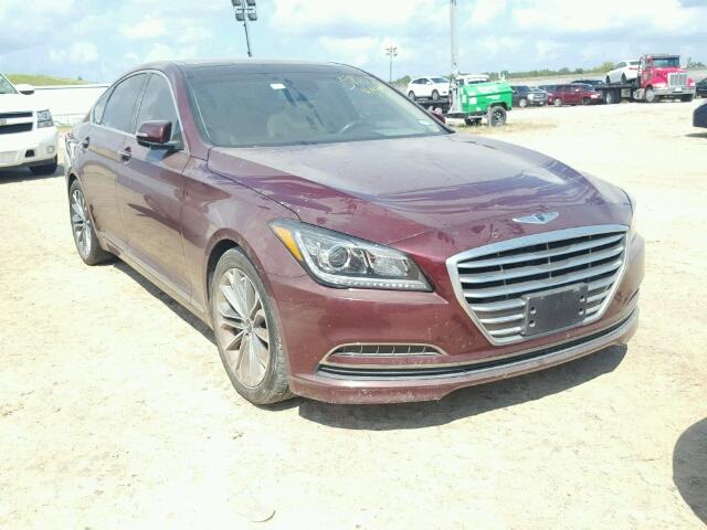 KMHGN4JE9FU096192 - 2015 HYUNDAI GENESIS BURGUNDY photo 1