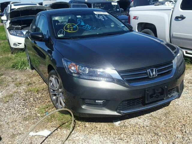 1HGCR2F53EA010672 - 2014 HONDA ACCORD BLACK photo 1