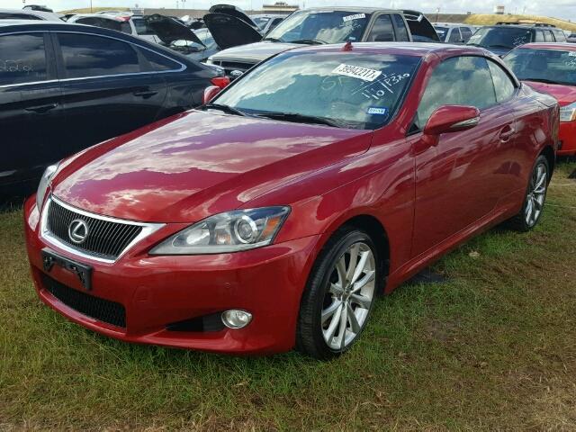 JTHFE2C2XE2510788 - 2014 LEXUS IS RED photo 2