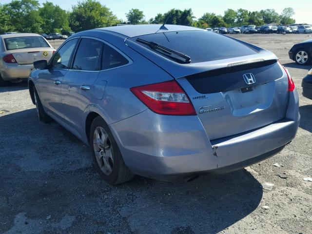 5J6TF2H55AL005325 - 2010 HONDA ACCORD CRO BLUE photo 3