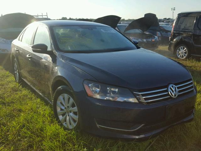 1VWAP7A37DC037470 - 2013 VOLKSWAGEN PASSAT BLUE photo 1