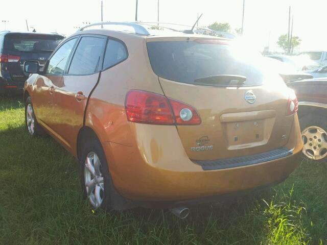 JN8AS58T48W008366 - 2008 NISSAN ROGUE ORANGE photo 3