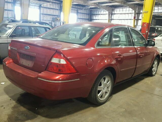 1FAFP23176G152949 - 2006 FORD FIVE HUNDR RED photo 4