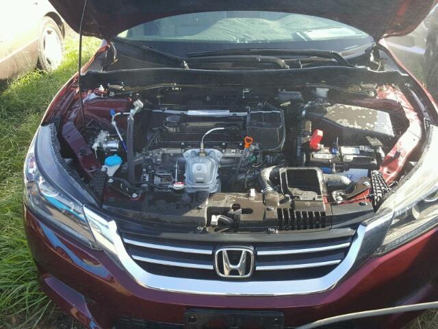 1HGCR2F70FA133882 - 2015 HONDA ACCORD RED photo 7