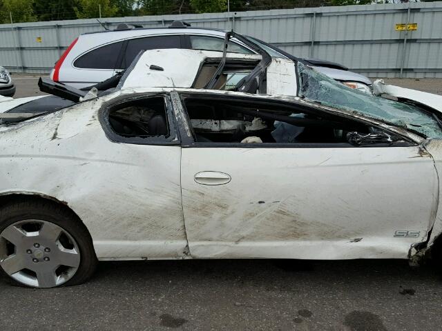 2G1WL16C479334243 - 2007 CHEVROLET MONTE CARL WHITE photo 9