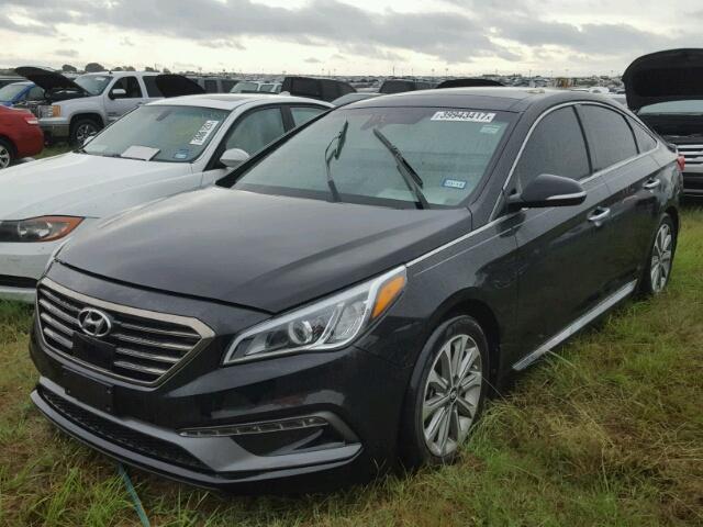 5NPE34AF5GH336702 - 2016 HYUNDAI SONATA SPO BLACK photo 2