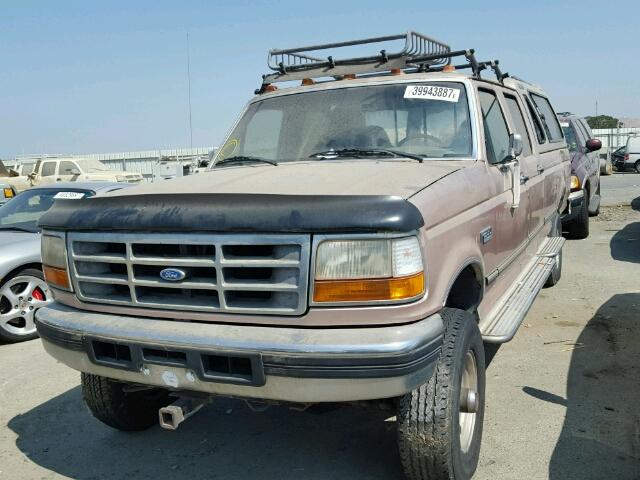 1FTJW36G3TEB59739 - 1996 FORD F350 TAN photo 2