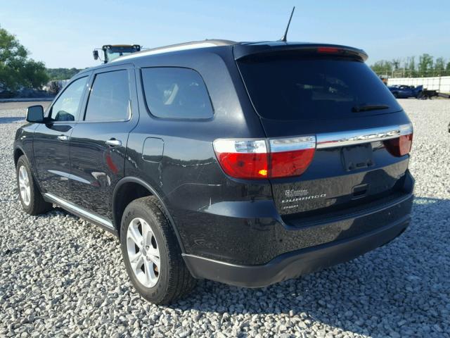 1C4RDJDG8DC552648 - 2013 DODGE DURANGO CR BLACK photo 3