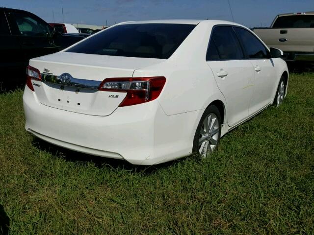 4T4BF1FK0CR233946 - 2012 TOYOTA CAMRY WHITE photo 4