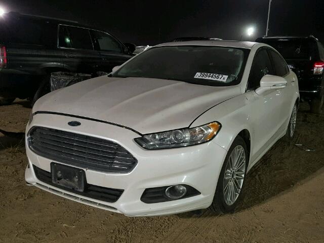 3FA6P0HD4ER184269 - 2014 FORD FUSION WHITE photo 2