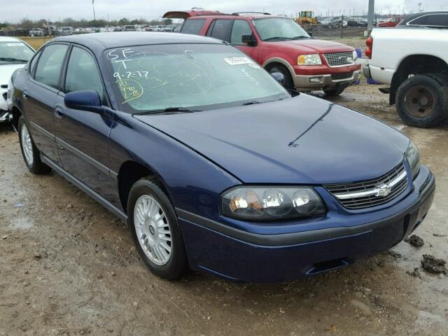 2G1WF55E729136847 - 2002 CHEVROLET IMPALA BLUE photo 1