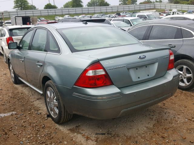 1FAHP25137G126338 - 2007 FORD FIVE HUNDR TEAL photo 3