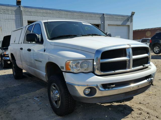 3D7KS28D65G857440 - 2005 DODGE RAM 2500 S WHITE photo 1