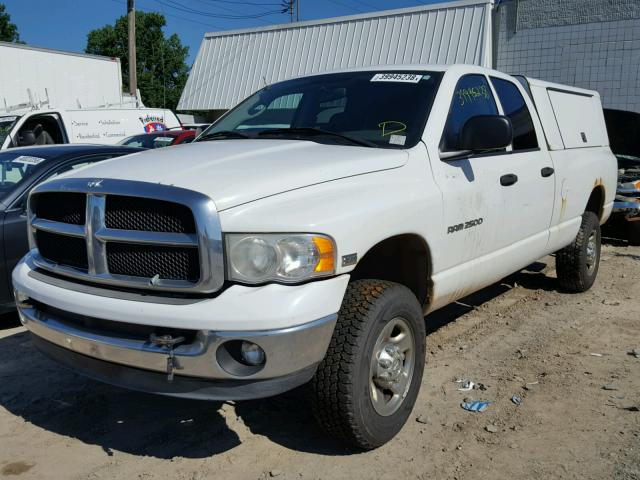 3D7KS28D65G857440 - 2005 DODGE RAM 2500 S WHITE photo 2