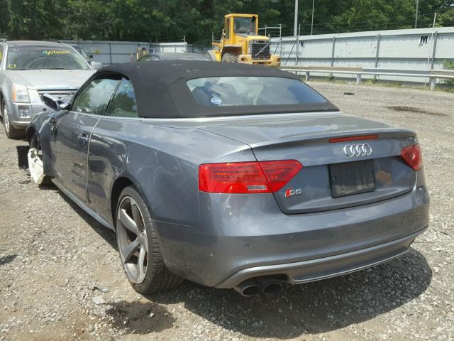WAUVGAFHXEN001989 - 2014 AUDI S5 PRESTIG GRAY photo 3
