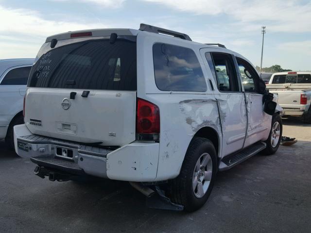 5N1AA08A84N740981 - 2004 NISSAN ARMADA SE WHITE photo 4