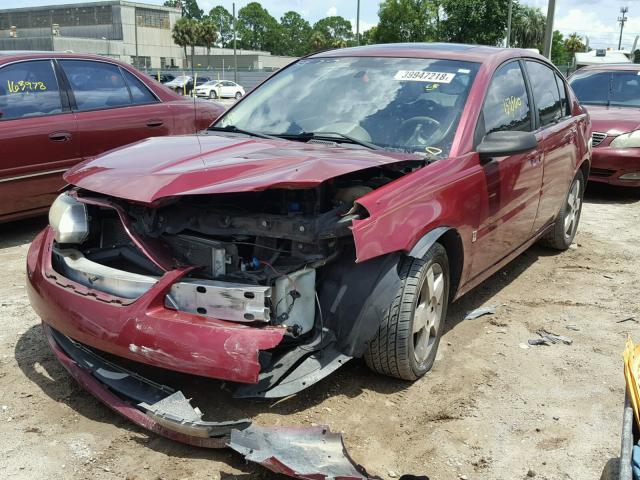 1G8AL55F66Z164258 - 2006 SATURN ION LEVEL BURGUNDY photo 2