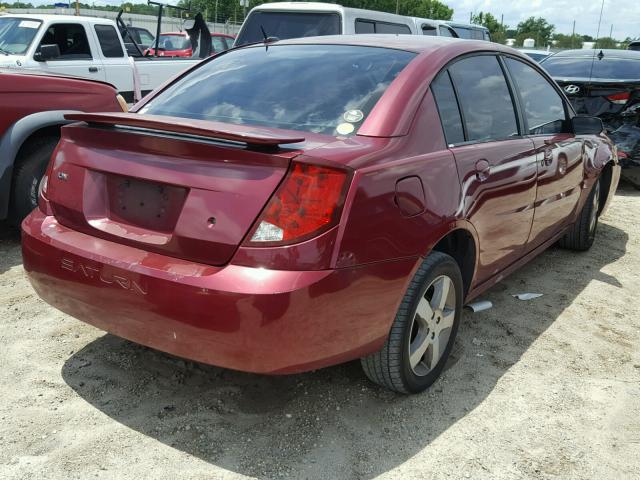1G8AL55F66Z164258 - 2006 SATURN ION LEVEL BURGUNDY photo 4