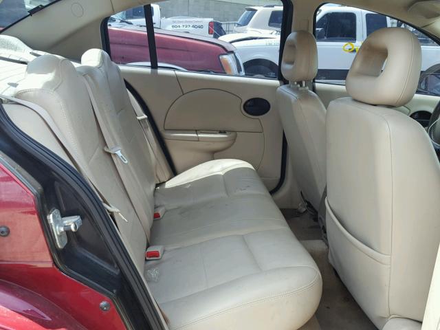 1G8AL55F66Z164258 - 2006 SATURN ION LEVEL BURGUNDY photo 6