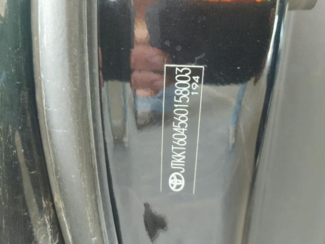 JTKKT604560158003 - 2006 TOYOTA SCION XA BLACK photo 10