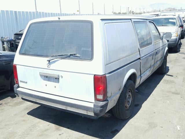 1B7GK1336JX362962 - 1988 DODGE MINI RAM GRAY photo 4