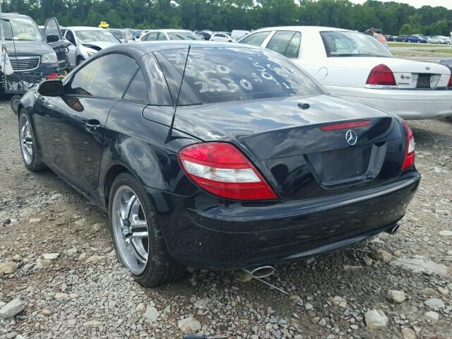 WDBWK54F38F176791 - 2008 MERCEDES-BENZ SLK 280 BLACK photo 3