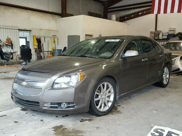 1G1ZG5E70CF210484 - 2012 CHEVROLET MALIBU LTZ ნაცრისფერი ფოტო 2