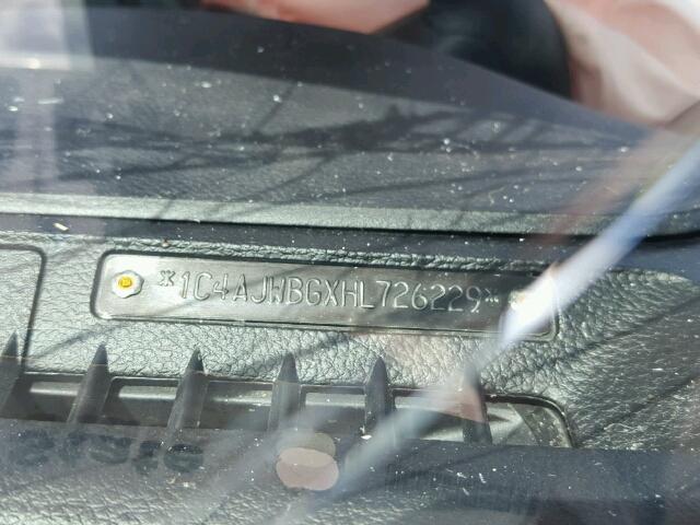 1C4AJWBGXHL726229 - 2017 JEEP WRANGLER S 棕色 照片 10