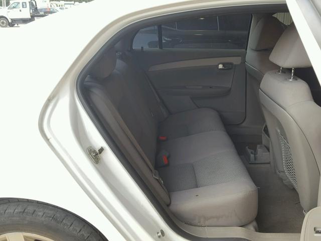 1G1ZC5E04A4103705 - 2010 CHEVROLET MALIBU 1LT WHITE photo 6