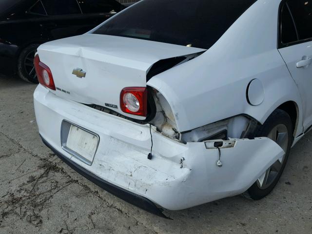 1G1ZC5E04A4103705 - 2010 CHEVROLET MALIBU 1LT WHITE photo 9