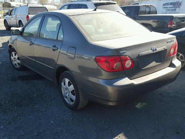 2T1BR32EX7C845270 - 2007 TOYOTA COROLLA CE GRAY photo 3