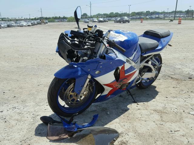 JS1GR7HAX22103308 - 2002 SUZUKI GSX-R750 BLUE photo 2