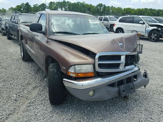 1B7GL22X9YS709652 - 2000 DODGE DAKOTA BROWN photo 1